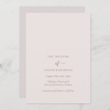 Casamento Elegante Simples de Blush Dourado Chic M