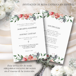 Convites Casamento Elizabeth Invitación de Boda Catolica