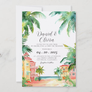 Convites Casamento em Aquarela em Key West FL
