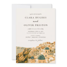 Casamento em Aquarela na Caldeira de Santorini Dou
