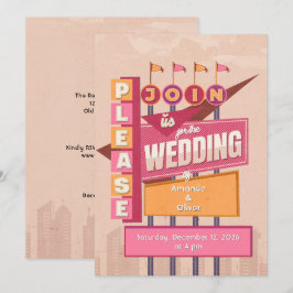 Convites Casamento em Cartaz Antigo