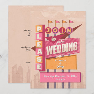 Convites Casamento em Cartaz Antigo