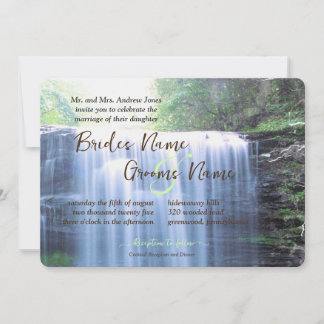 Convites Casamento em Cascata Verde