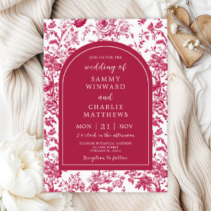 Convites Casamento em Chinoiserie Antiga Rosa