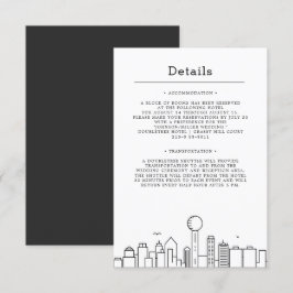 Convites Casamento em Dallas, Texas | Detalhes dos Convidad