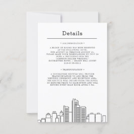Convites Casamento em Detroit | Detalhes do Convidados