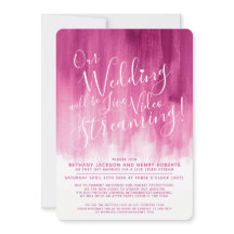 Casamento em direto de abstrato cor-de-rosa vermel
