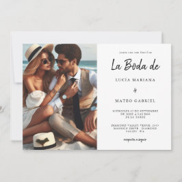 Convites Casamento em espanhol | Calliografia La Boda De Ph