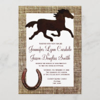 Casamento em ferradura do cavalo ocidental do