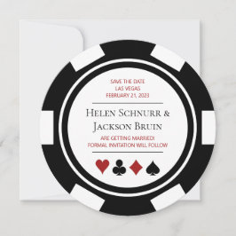Convites Casamento Em Las Vegas Salve O Poker Chip Casino