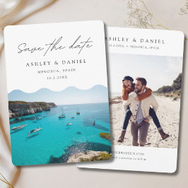 Convites Casamento em Menorca Espanha Salve a Data