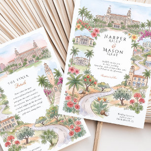 Convites Casamento em Palm Beach Flórida The Breakers Flagl