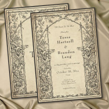 Casamento em Pergaminho de Vinha Gótica Medieval V