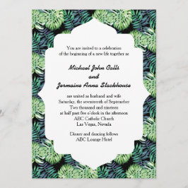 Convites Casamento em Praia da Ilha Havaiana Monsterra Deli