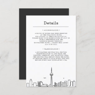 Convites Casamento em Toronto, Canadá   Detalhes do convida