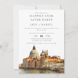 Convites Casamento em Veneza Felizes para Sempre
