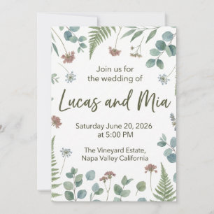 Convites Casamento em Vinícola de Lucas & Mia