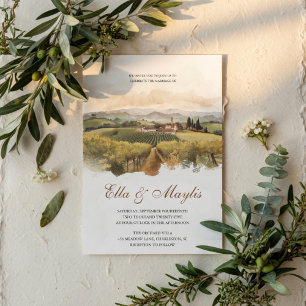 Convites Casamento em Vinícola Toscana   Campo Italiano