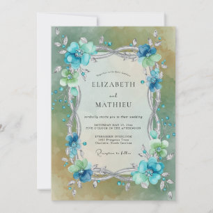 Convites Casamento Encantado Aquático Etéreo