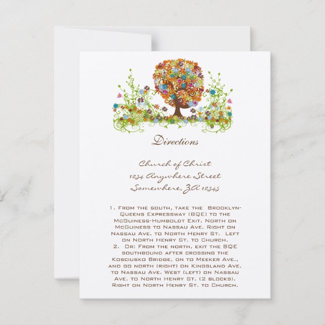 Convites Casamento Encantado do Branch do Lado da Floresta (Frente)