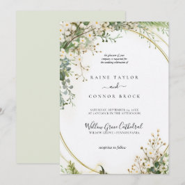 Convites casamento entre Florals Bridgerton e Purple Orçame