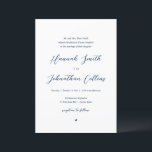 Convites Casamento entre noivas e noivas, noivos pais invi<br><div class="desc">Marinho de Caligrafia romântica moderna,  Roteiro Azul,  Noiva e Noiva,  Convidando à Igreja. (Os pais da noiva convidam)</div>