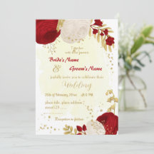 casamento entre o vermelho escuro e as flores bran