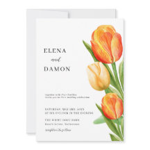 Casamento entre Orange e Cream Tulip