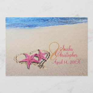 Convites Casamento entre Printage Starfish/Praia