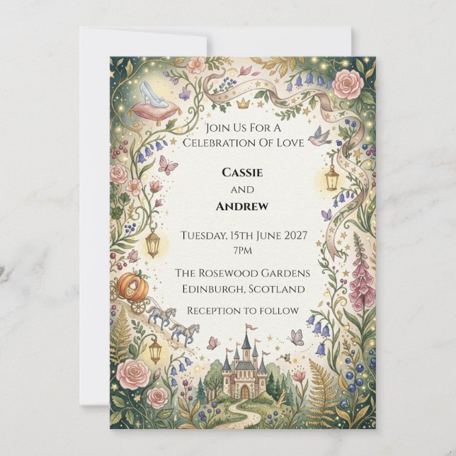 Convites Casamento Escocês de Vaca das Terras Altas (Frente)