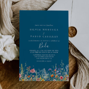 Convites Casamento Espanhol Botânico Prado Rústico