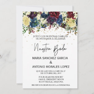 Convites Casamento Espanhol Natal Inverno Nossa Boda  