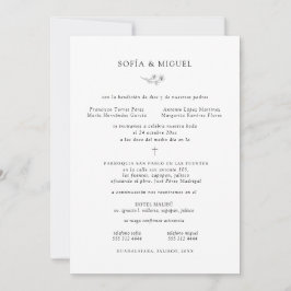 Convites Casamento Espanhol Sophia Invitación Boda Catolica