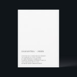 Convites Casamento Estético Mínimo Ultra Moderno<br><div class="desc">Cartões de Convite Estético Mínimo Ultra Moderno. Uma fronteira delicada e muito fina pode ser personalizada. Preto & Branco. Totalmente personalizável.</div>