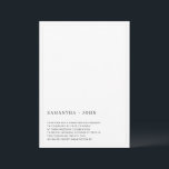 Convites Casamento Estético Mínimo Ultra Moderno<br><div class="desc">Cartões de Convite Estético Mínimo Ultra Moderno. Uma fronteira delicada e muito fina pode ser personalizada. Preto & Branco. Totalmente personalizável.</div>