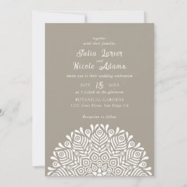 Convites Casamento Étnico Boho Floral Mandala Colorido Mode
