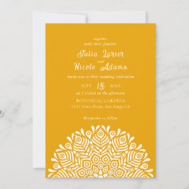 Convites Casamento Étnico Boho Floral Mandala Colorido Mode