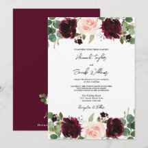 Casamento Eucalyptus Blush Burgundy