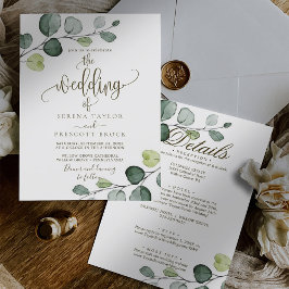 Convites Casamento Eucalyptus Calliografia