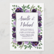 Casamento Eucalyptus Floral Púrpura