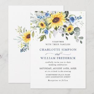 Convites Casamento Eucalyptus, Girassol, Elegante