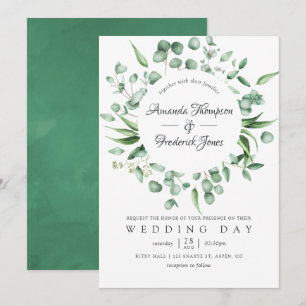 Convites Casamento Eucalyptus Greenery