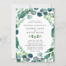 Casamento Eucalyptus Greenery Lush Watercolor