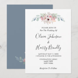 Convites Casamento Eucalyptus Greenery Rustic Dusty