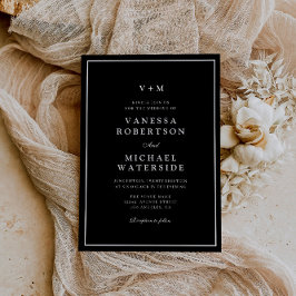 Convites casamento exclusivo do Código QR de borda branca