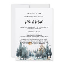 Casamento Exterior Rustic Winter Forest