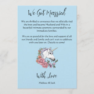 Convites Casamento Fantasia Floral Pastel Unicórnio Branco