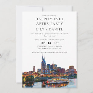 Convites Casamento Feliz Para Sempre em Nashville