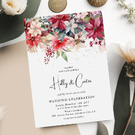 Convites Casamento Festivo de Florestas de Natal