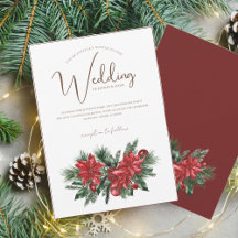 Casamento Festivo de inverno Vermelho e Verde